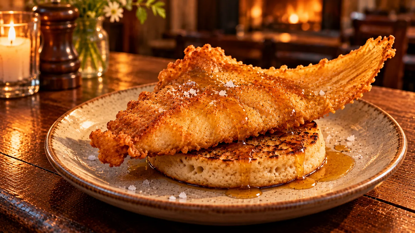AI-made picture of Ray wing on crumpet
