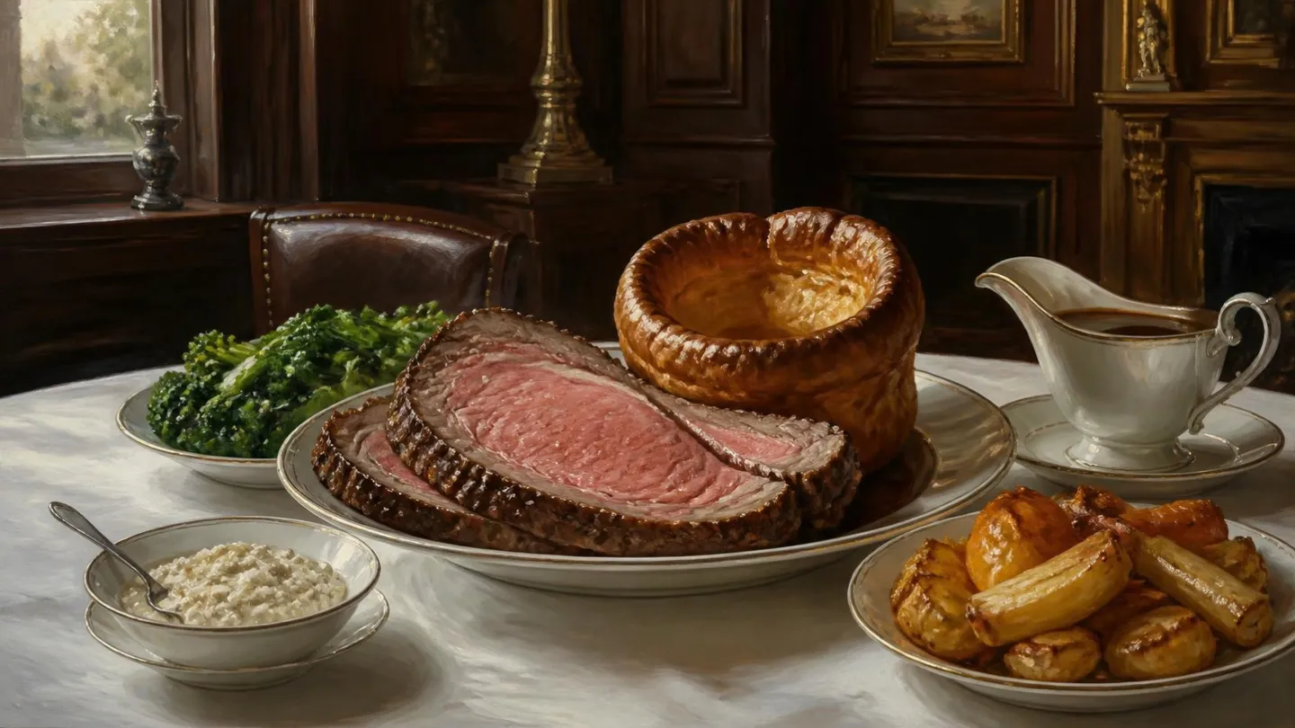 AI-made picture of Roast Rib of Devonshire Beef