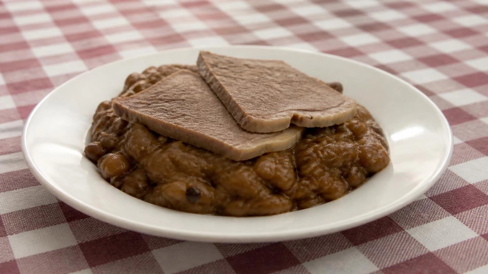 AI-made picture of Sólet főtt marhahússal