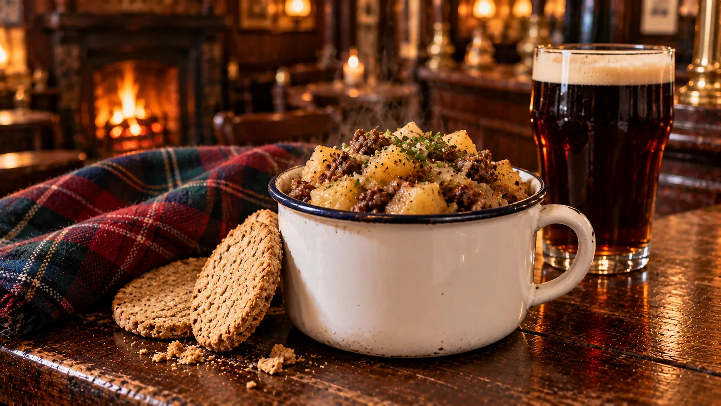 AI-made picture of Haggis stovies
