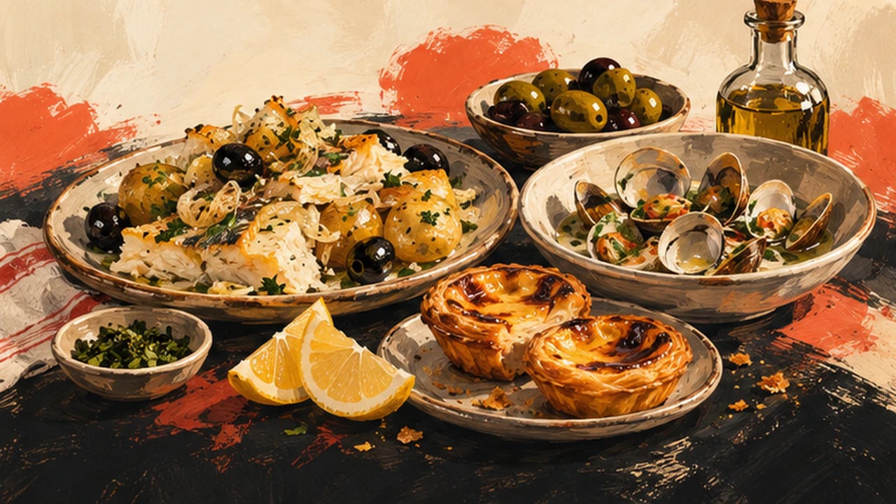 AI-made picture of Bacalhau à Pitéu